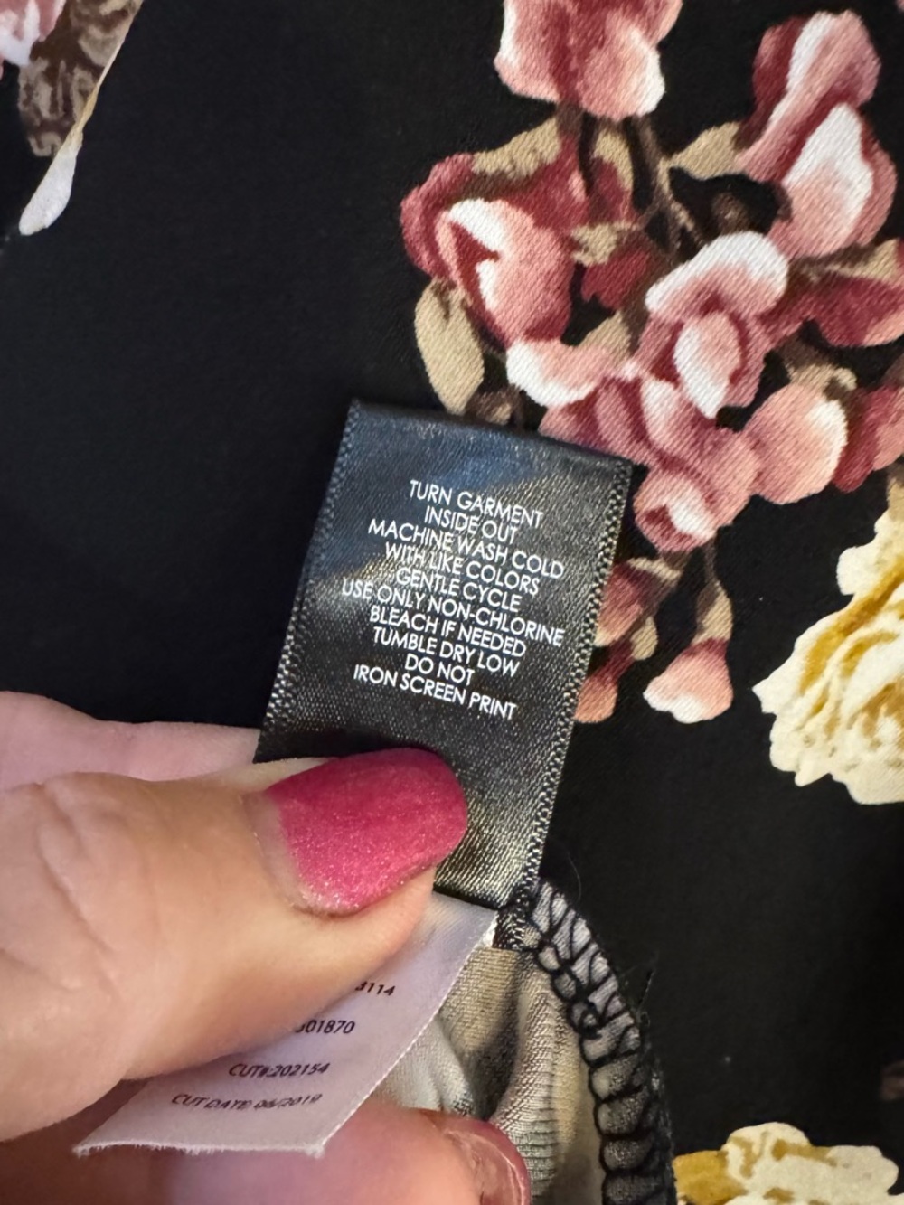 TORRID Black Floral MOCK Wrap Top - Picture 7 of 8